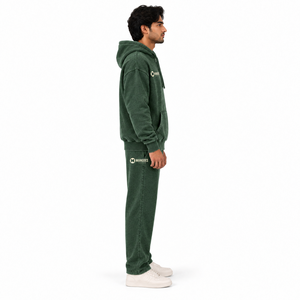 Conjunto Deportivo Unisex, Sudadera con Capucha y Pantalones Jogger, 450 GSM, Transpirable, Poliéster/Algodón, Ropa Deportiva Cálida para Invierno, Gimnasio, Fitness, Casual - Product Image 3