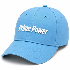 หมวกเบสบอลปักลาย Prime Power สีฟ้าอ่อน 6 แผง ปรับขนาดได้ ยูนิเซ็กส์ ผ้าทวิลคอตตอน หมวกลำลอง ผลิตจากโรงงานโดยตรง - Product Image 1