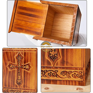 Eco-Friendly Wooden Cremation Urn Manufacturer Personalized Wooden Keepsake Urn for Families High Quality Wooden Funeral Urn - Product Image 5