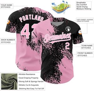 Custom Sublimated 100% Polyester Printed Striped Baseball Jersey Customized Baseball Shirt Custom Baseball Uniforms - Product Image 2