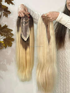 CHEVEUX HUMAINS VIERGES NATURELS 100% PERRUQUES PLEINE LACE FABRIQUÉES À PARTIR DE CHEVEUX DU TEMPLE INDIEN CHEVEUX REMY NON TRAITÉS - Product Image 4