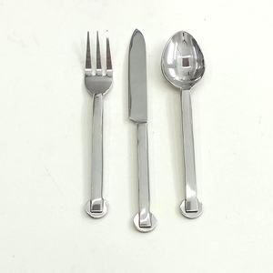 Stainless Steel Handmade Waved Design Handle Shiny Mirror Polished Cutlery <b>Set</b> for Wedding Party and Restaurant - Product Image 3