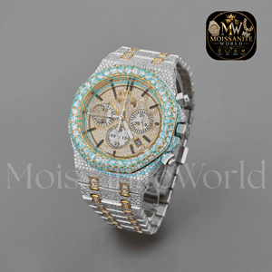 Luxury <b>Watch</b> Factory Wholesale Square Iced Out Moissanite <b>Watch</b> Quartz Waterproof Wristwatch Round Shaped Dial <b>Watch</b> for Sale - Product Image 4