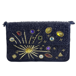 Colorful Indian Handmade <b>Beaded</b> Bag Luxury Ethnic Craft Durable Trendy Style Premium Eth <b>Crystal</b> Fashion Accessory Casual Purse - Product Image 1