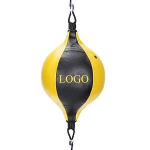 Nuevo estilo: Saco de boxeo de doble extremo personalizable de alta velocidad con núcleo de goma, impreso por sublimación, colgante, de PU, para entrenamiento de boxeo en gimnasio. - Product Image 1