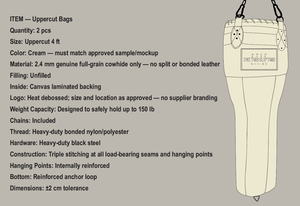 LEATHER UPPERCUT <b>BAG</b> CUTSOMISED - Product Image 1