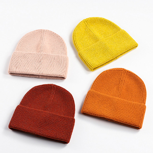 Winter Warm Beanie <b>Cap</b> For Unisex Top Selling Product <b>Designer</b> Collection Winter Knitted Beanie <b>Caps</b> In Solid Color - Product Image 5