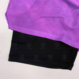 Popular Gym Running Athletic <b>Shorts</b> <b>Compression</b> Liner Woven Workout Double Layer <b>Men</b> 2 in 1 Mesh Basketball <b>Shorts</b> - Product Image 4