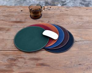 Stylish Genuine Leather Mousepad Anti Slip Base <b>Large</b> Personalized Executive Desk <b>Mat</b> For Professional LMP-0054 - Product Image 3