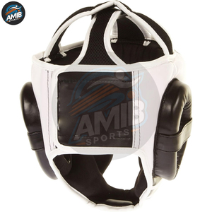New Arrival Leather <b>Head</b> Guard For Boxing MMA <b>Training</b> Breathable Unisex Adult Sports Wear High Quality <b>Head</b> Guards - Product Image 3