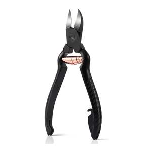 Cortauñas de acero al carbono de 15 cm con punta curva y afilada para uñas encarnadas gruesas, con apertura de mandíbula ancha, duradero, para podólogo y uso infantil - Product Image 1