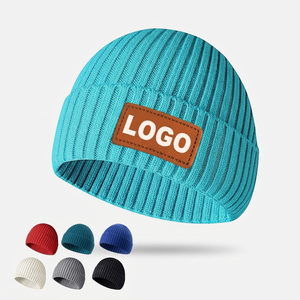 Gorros de Invierno Multicolor, Gorros de Punto Lisos, con Logotipo Personalizado Bordado, Parche, Moda Urbana Moderna - Product Image 3