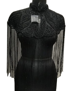 Super Luxury Vintage Embroidery Beaded <b>Sequins</b> <b>Plus</b> <b>Size</b> Poncho Cape <b>Top</b> for Autumn Club Party Wedding - Product Image 1