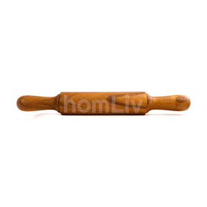 Natural Teak Wood <b>Rolling</b> <b>Pin</b> Sustainable Food Safe No Paint and Varnish Halal Customized Kitchen - Product Image 3