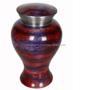 Urna de cremación de recuerdo roja negra de stock limitado de Perfect Memorial de decor IMPEX - Product Image 1