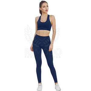 Conjunto Deportivo de Yoga para Mujer, Material Elástico de Nailon/Spandex de Alta Calidad, Cintura Alta, Logotipo Personalizado OEM - Product Image 2