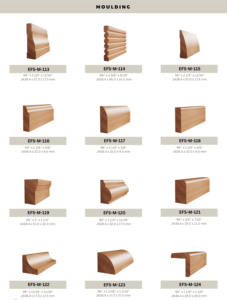 Moulures en bois à prix compétitif : moulures en peuplier pour rails d'images, rosettes, murs, corniches et plinthes - Product Image 2