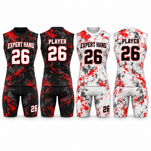 Ensemble Maillot et Short de Football Américain à Capuche Sans Manches 7V7 Personnalisé pour Équipes Jeunes et Adultes, Faible MOQ, USA - Product Image 4