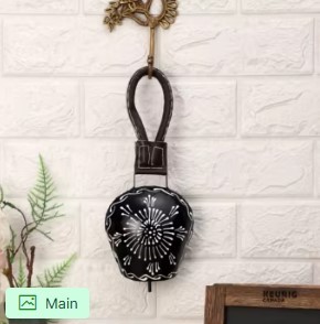 Trio de Campanas Rústicas con Forma de Estrella, Decoración Colgante de Metal Vintage para un Ambiente Festivo Navideño en Casa de Campo - Product Image 4
