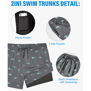 swim <b>trunk</b> short <b>Men's</b> High Quality Colorful Print Eco-Friendly Breathable Quick Dry Custom Logo Waterproof Swim <b>trunk</b> Short - Product Image 5