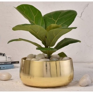Macetero de Estilo Antiguo en Venta, Maceteros Metálicos para Decoración del Hogar, Soporte para Plantas, Macetero Metálico Hecho a Mano en India - Product Image 1