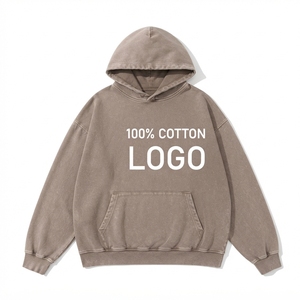 400GSM 100% Cotton <b>Vintage</b> Acid Wash Hoodie Pullover <b>Sweatshirt</b> Oversized Men - Product Image 6