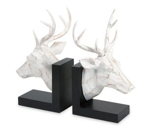 Vintage Decorative Wrought Iron Bookends Antique Rustic Metal <b>Book</b> Stand Holder <b>Ends</b> for Bookshelf Decor - Product Image 4