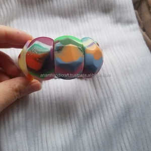 High Quality Customized Women's Handcrafted Angel <b>Resin</b> Fashion Bracelet Color Strand From India Handmade <b>Resin</b> Crafts - Product Image 2