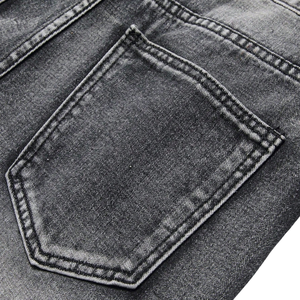 Pantalones Cortos de Mezclilla Negros para Hombre, Lavados, Desgastados, Casuales, de Verano, Cintura Media, Largura hasta la Rodilla, Cinco Bolsillos, Estilo Urbano, 100% Algodón - Product Image 4