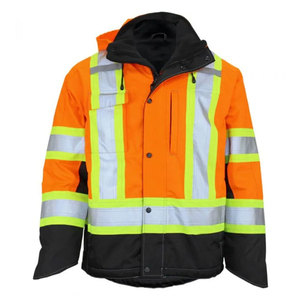 High Visibility Waterproof Reflective <b>Tape</b> Hi Vis Winter Safety Work Construction <b>Security</b> Softshell Jackets - Product Image 4