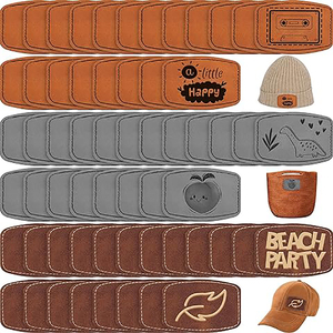 Parche de Cuero con Logotipo Personalizado |   Etiqueta de Marca de PU Grabada con Láser con Ranura para Coser |   Venta al por Mayor Directa de Fábrica - Product Image 3