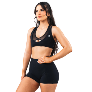 เสื้อชั้นในกีฬาผู้หญิงแบบตาข่าย ดีไซน์สายรัด สำหรับโยคะ ออกกำลังกาย ระบายอากาศได้ดี ยืดหยุ่น กระชับ รองรับน้ำหนักเบา ชุดออกกำลังกาย - Product Image 2