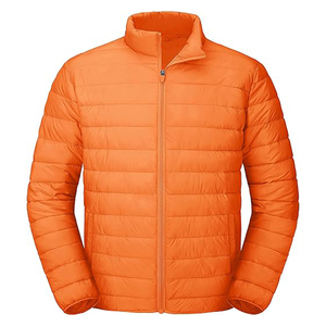 Black Men's North-Face Puffer <b>Jacket</b> with Hooded Collar Winter Nylon Puffer <b>Jacket</b> Washed Techniques Zipper OEM - Product Image 5