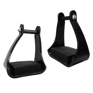 อุปกรณ์ขี่ม้าแบบกำหนดเอง  ขาตั้งม้าสีดำทำจากสแตนเลส พร้อมป้ายชื่อส่วนตัว - Product Image 5