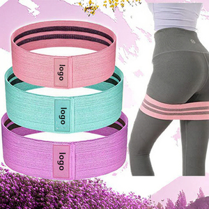 Adults Medium <b>Resistance</b> Loop <b>Bands</b> Anti-Slip Circle Fitness Elastic Squat Glute Booty Polyester Fabric <b>Band</b> - Product Image 1