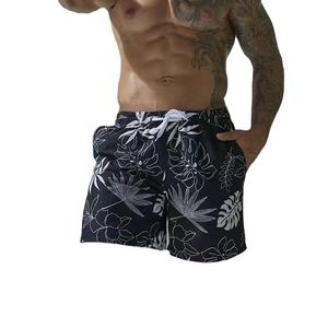 Short de gymnastique pour hommes OEM maillot d'eau pour la natation embarquement décontracté plage maille sublimé solide motif coton taille 6XL - Product Image 4