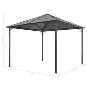Grand auvent et pergola en aluminium et acier anthracite résistant aux UV, avec une excellente durabilité - Product Image 5