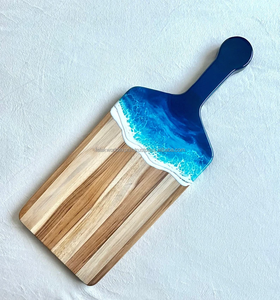 Tabla de cortar de resina epoxi de madera personalizada, epoxi de queso charcutería para el hogar de Falak World Export - Product Image 4
