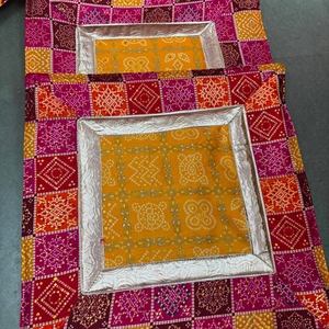 Pooja Aasan Mat for Home Temple Premium Handmade Cotton Prayer Seating Mat Religious Worship Decor - Product Image 3