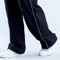 Pantalon de jogging respirant en coton 100% pour femme, coupe droite, taille élastique, style streetwear, service OEM