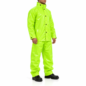 Ensemble imperméable de haute qualité pour homme, veste et pantalon résistants, couleur unie, personnalisable, pour la pêche en plein air, la moto - Product Image 3