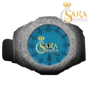 Montre de luxe de qualité supérieure en or et diamant moissanite avec bracelet en caoutchouc – Événements disponibles pour l'exportation – Prix compétitif - Product Image 1
