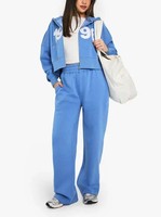 Nouveau style tendance : Pantalons et joggings surdimensionnés personnalisés pour femmes, vente en gros de joggings en molleton pour femmes, joggings décontractés à jambe large