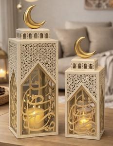 Faroles de Metal de Diseño Moderno con Caligrafía Árabe, Decoraciones para el Hogar, Venta Caliente de Ramadán, Directo de Fábrica - Product Image 6