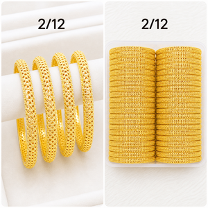 Women's Tibetan 12 Pack <b>Silver</b> <b>Bangles</b> Set Zircon Inlay Classic Wedding Jewelry <b>Bracelets</b> Alloy <b>Silver</b>/Gold Plated 43002 - Product Image 4