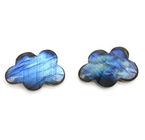 Labradorita Natural Azul Fuego Más Vendida, Forma de Nube 13x22mm, Briolette Lisa, Gema Suelta para Fabricación de Joyas, Colgantes y Dijes - Product Image 3