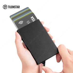 Tilonstar TWM103ที่ใส่บัตรเครดิตแบบบางมินิมอลลิสต์เคสใส่บัตรอลูมิเนียมสำหรับผู้ชาย - Product Image 3