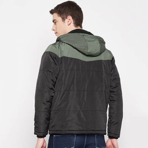 OEM Mens Windproof Hooded <b>Padded</b> Down Jacket Lightweight Packable Winter Puffer Coat Custom Logo Wholesale - Product Image 5