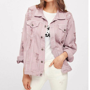 Veste en jean pour femme OEM, veste décontractée pour femme, veste d'automne, veste en jean boutonnée avec fourrure, nouveau design, veste en jean pour femmes - Product Image 1