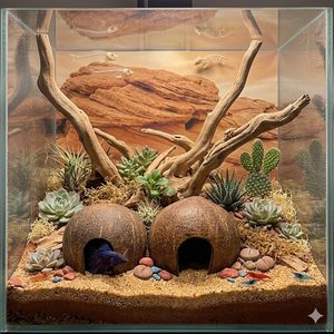 Nid pour animaux de compagnie en coquille de noix de coco naturelle écologique, fabriqué à la main au Vietnam, lit cachette et jouet balançoire pour oiseaux, hamsters et reptiles - Product Image 4